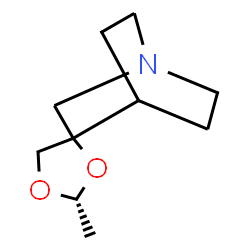 ChemSpider 2D Image | (2'R)-2'-Methylspiro[4-azabicyclo[2.2.2]octane-2,4'-[1,3]dioxolane] | C10H17NO2