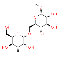 ChemSpider 2D Image | Methyl 6-O-alpha-D-galactopyranosyl-beta-D-glucopyranoside | C13H24O11