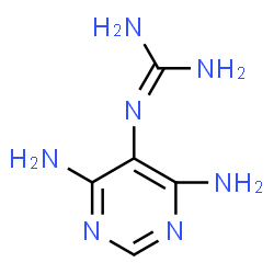 ChemSpider 2D Image | 1-(4,6-Diaminopyrimidin-5-yl)guanidine | C5H9N7