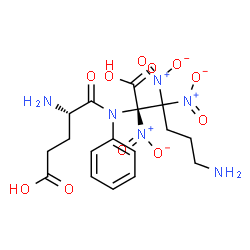 ChemSpider 2D Image | L-alpha-Glutamyl-2,3,3-trinitro-N~2~-phenyl-L-lysine | C17H22N6O11