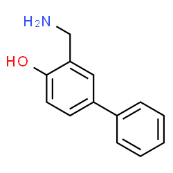 ChemSpider 2D Image | 3-(Aminomethyl)-4-biphenylol | C13H13NO