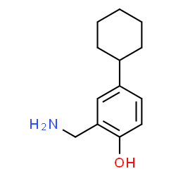 ChemSpider 2D Image | 2-Aminomethyl-4-cyclohexylphenol | C13H19NO