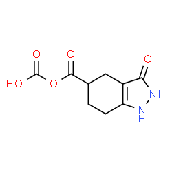 ChemSpider 2D Image | (3-Oxo-2,3,4,5,6,7-hexahydro-1H-indazol-5-yl)carbonyl hydrogen carbonate | C9H10N2O5