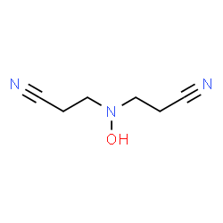 ChemSpider 2D Image | 3,3'-(Hydroxyimino)dipropanenitrile | C6H9N3O