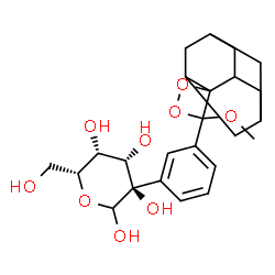ChemSpider 2D Image | 2-C-[3-(4-Methoxyspiro[1,2-dioxetane-3,2'-tricyclo[3.3.1.1~3,7~]decan]-4-yl)phenyl]-D-galactopyranose | C24H32O9
