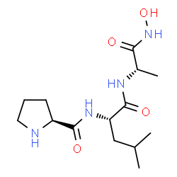 ChemSpider 2D Image | L-Prolyl-L-leucyl-N-hydroxy-L-alaninamide | C14H26N4O4