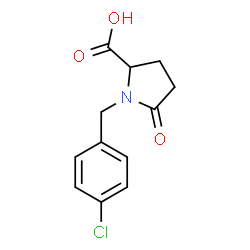 ChemSpider 2D Image | 1-(4-Chlorobenzyl)-5-oxoproline | C12H12ClNO3