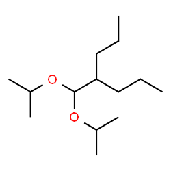 ChemSpider 2D Image | 4-(Diisopropoxymethyl)heptane | C14H30O2