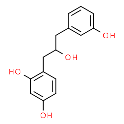 ChemSpider 2D Image | 1-(2,4-Dihydroxyphenyl)-3-(3-hydroxyphenyl)propan-2-ol | C15H16O4