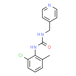 ChemSpider 2D Image | 1-(2-Chloro-6-methylphenyl)-3-(4-pyridinylmethyl)urea | C14H14ClN3O