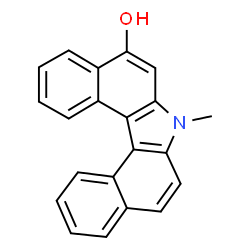 ChemSpider 2D Image | 7-Methyl-7H-dibenzo[c,g]carbazol-5-ol | C21H15NO