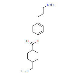 ChemSpider 2D Image | 4-(3-Aminopropyl)phenyl 4-(aminomethyl)cyclohexanecarboxylate | C17H26N2O2