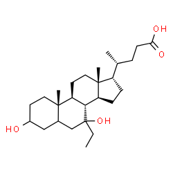 ChemSpider 2D Image | (17alpha)-7-Ethyl-3,7-dihydroxycholan-24-oic acid | C26H44O4