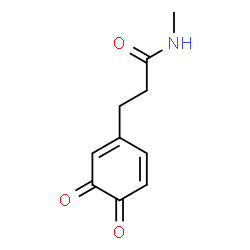 ChemSpider 2D Image | 3-(3,4-Dioxo-1,5-cyclohexadien-1-yl)-N-methylpropanamide | C10H11NO3