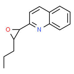ChemSpider 2D Image | 2-(3-Propyl-2-oxiranyl)quinoline | C14H15NO