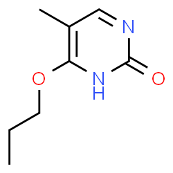 ChemSpider 2D Image | 5-Methyl-6-propoxy-2(1H)-pyrimidinone | C8H12N2O2