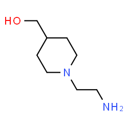 ChemSpider 2D Image | (1-(2-Aminoethyl)piperidin-4-yl)methanol | C8H18N2O