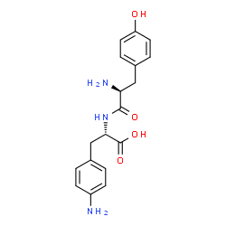 ChemSpider 2D Image | L-Tyrosyl-4-amino-L-phenylalanine | C18H21N3O4