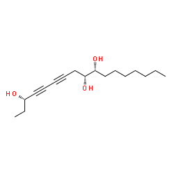 ChemSpider 2D Image | (3S,9R,10R)-4,6-Heptadecadiyne-3,9,10-triol | C17H28O3