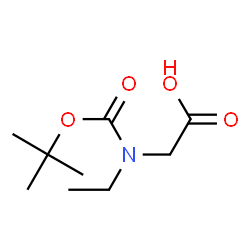 ChemSpider 2D Image | Boc-N-Ethylglycine | C9H17NO4