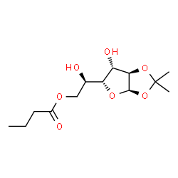ChemSpider 2D Image | 6-O-Butyryl-1,2-O-isopropylidene-alpha-D-glucofuranose | C13H22O7