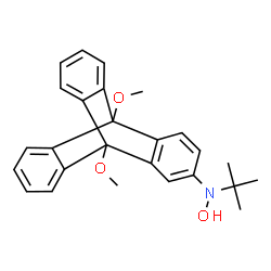 ChemSpider 2D Image | N-Hydroxy-1,8-dimethoxy-N-(2-methyl-2-propanyl)pentacyclo[6.6.6.0~2,7~.0~9,14~.0~15,20~]icosa-2,4,6,9,11,13,15,17,19-nonaen-4-amine | C26H27NO3