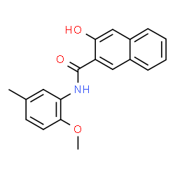 ChemSpider 2D Image | 3-Hydroxy-N-(2-methoxy-5-methylphenyl)-2-naphthamide | C19H17NO3