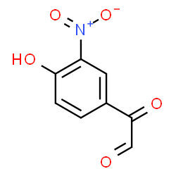 ChemSpider 2D Image | (4-Hydroxy-3-nitrophenyl)(oxo)acetaldehyde | C8H5NO5