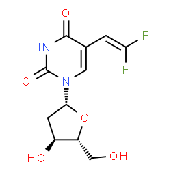 ChemSpider 2D Image | 2'-Deoxy-5-(2,2-difluorovinyl)uridine | C11H12F2N2O5