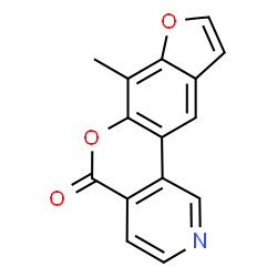 ChemSpider 2D Image | 7-Methyl-5H-furo[3',2':6,7]chromeno[4,3-c]pyridin-5-one | C15H9NO3