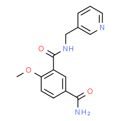 ChemSpider 2D Image | 4-Methoxy-N~3~-(3-pyridinylmethyl)isophthalamide | C15H15N3O3
