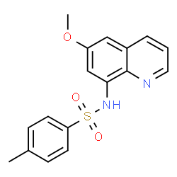 ChemSpider 2D Image | N-(6-methoxy-8-quinolyl)-4-toluenesulfonamide | C17H16N2O3S