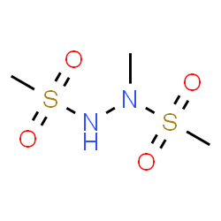 ChemSpider 2D Image | N-Methyl-N'-(methylsulfonyl)methanesulfonohydrazide | C3H10N2O4S2