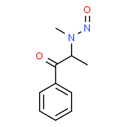 ChemSpider 2D Image | 2-[Methyl(nitroso)amino]-1-phenyl-1-propanone | C10H12N2O2