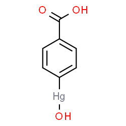 ChemSpider 2D Image | 4-(Hydroxymercuri)benzoic acid | C7H6HgO3