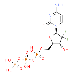 ChemSpider 2D Image | gemcitabine triphosphate | C9H14F2N3O13P3