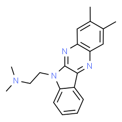 ChemSpider 2D Image | 6H-Indolo(2,3-b)quinoxaline-6-ethanamine, N,N,2,3-tetramethyl- | C20H22N4
