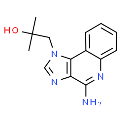 ChemSpider 2D Image | 1-(4-Amino-1H-imidazo[4,5-c]quinolin-1-yl)-2-methyl-2-propanol | C14H16N4O