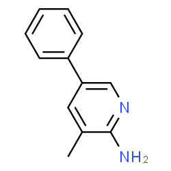 ChemSpider 2D Image | 3-Methyl-5-phenyl-2-pyridinamine | C12H12N2
