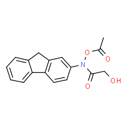 ChemSpider 2D Image | N-Acetoxy-N-(9H-fluoren-2-yl)-2-hydroxyacetamide | C17H15NO4