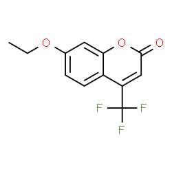 ChemSpider 2D Image | 7-ethoxy-4-trifluoromethylcoumarin | C12H9F3O3