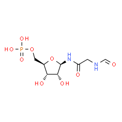 ChemSpider 2D Image | 5'-Phosphoribosyl-N-formylglycinamide | C8H15N2O9P