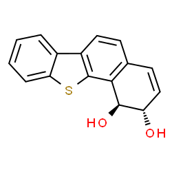 ChemSpider 2D Image | (1S,2S)-1,2-Dihydrobenzo[b]naphtho[2,1-d]thiophene-1,2-diol | C16H12O2S