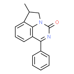 ChemSpider 2D Image | 5,6-Dihydro-6-methyl-1-phenyl-3H-pyrrolo(3,2,1-ij)quinazolin-3-one | C17H14N2O