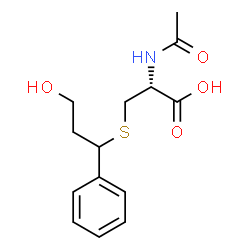 ChemSpider 2D Image | N-Acetyl-S-(3-hydroxy-1-phenylpropyl)-L-cysteine | C14H19NO4S