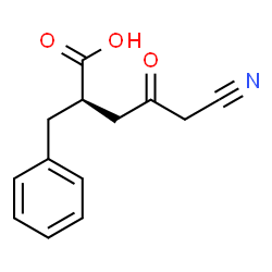 ChemSpider 2D Image | (2R)-2-Benzyl-5-cyano-4-oxopentanoic acid | C13H13NO3