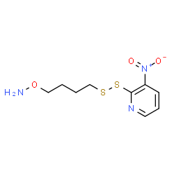 ChemSpider 2D Image | 2-{[4-(Aminooxy)butyl]disulfanyl}-3-nitropyridine | C9H13N3O3S2