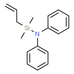 ChemSpider 2D Image | 1-Allyl-1,1-dimethyl-N,N-diphenylsilanamine | C17H21NSi