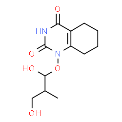 ChemSpider 2D Image | 1-(1,3-Dihydroxy-2-methylpropoxy)-5,6,7,8-tetrahydro-2,4(1H,3H)-quinazolinedione | C12H18N2O5