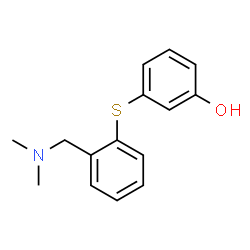 ChemSpider 2D Image | 3-((2-((Dimethylamino)methyl)phenyl)thio)phenol | C15H17NOS